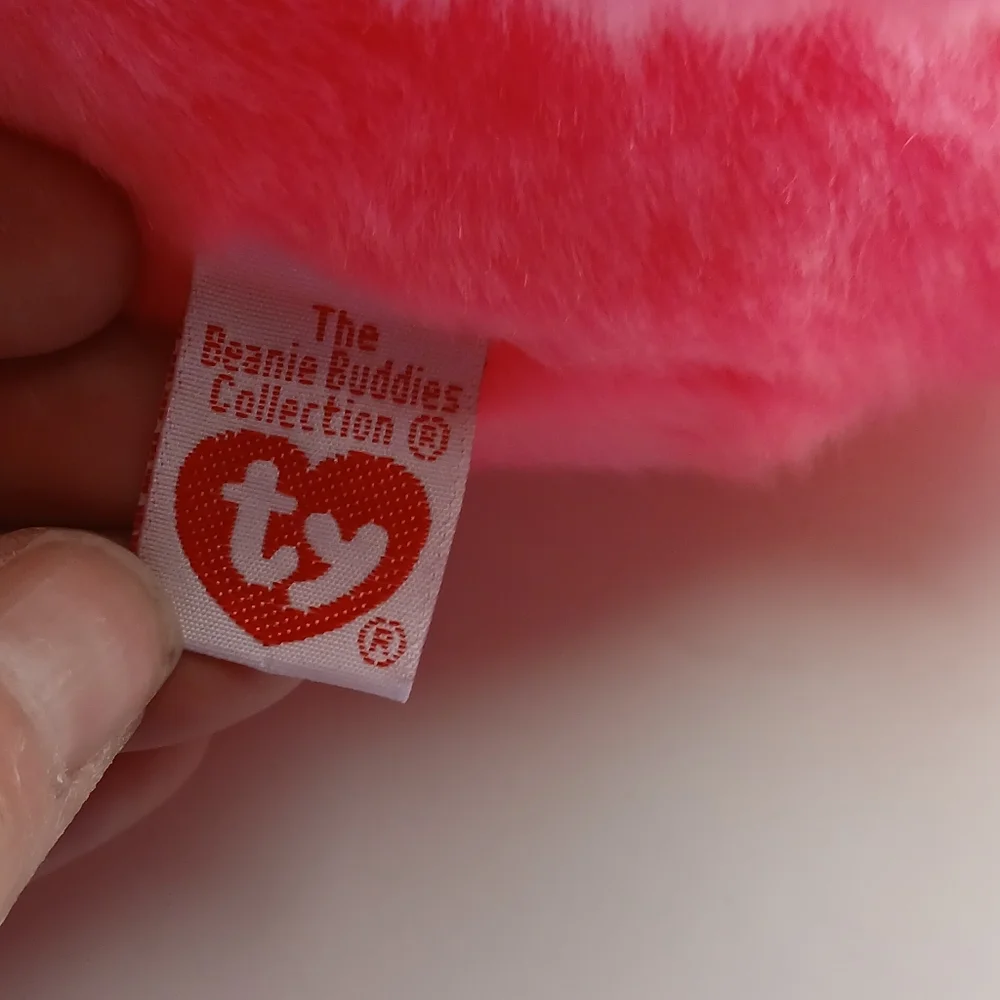 1998 Ty Beanie Buddies Collection Pinky Flamingo - Picture 7 of 10
